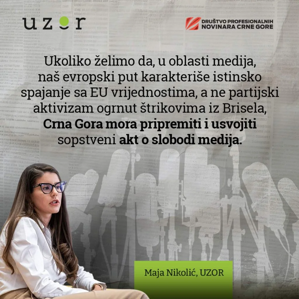 Crnogorski akt o slobodi medija, signal progresa na EU putu