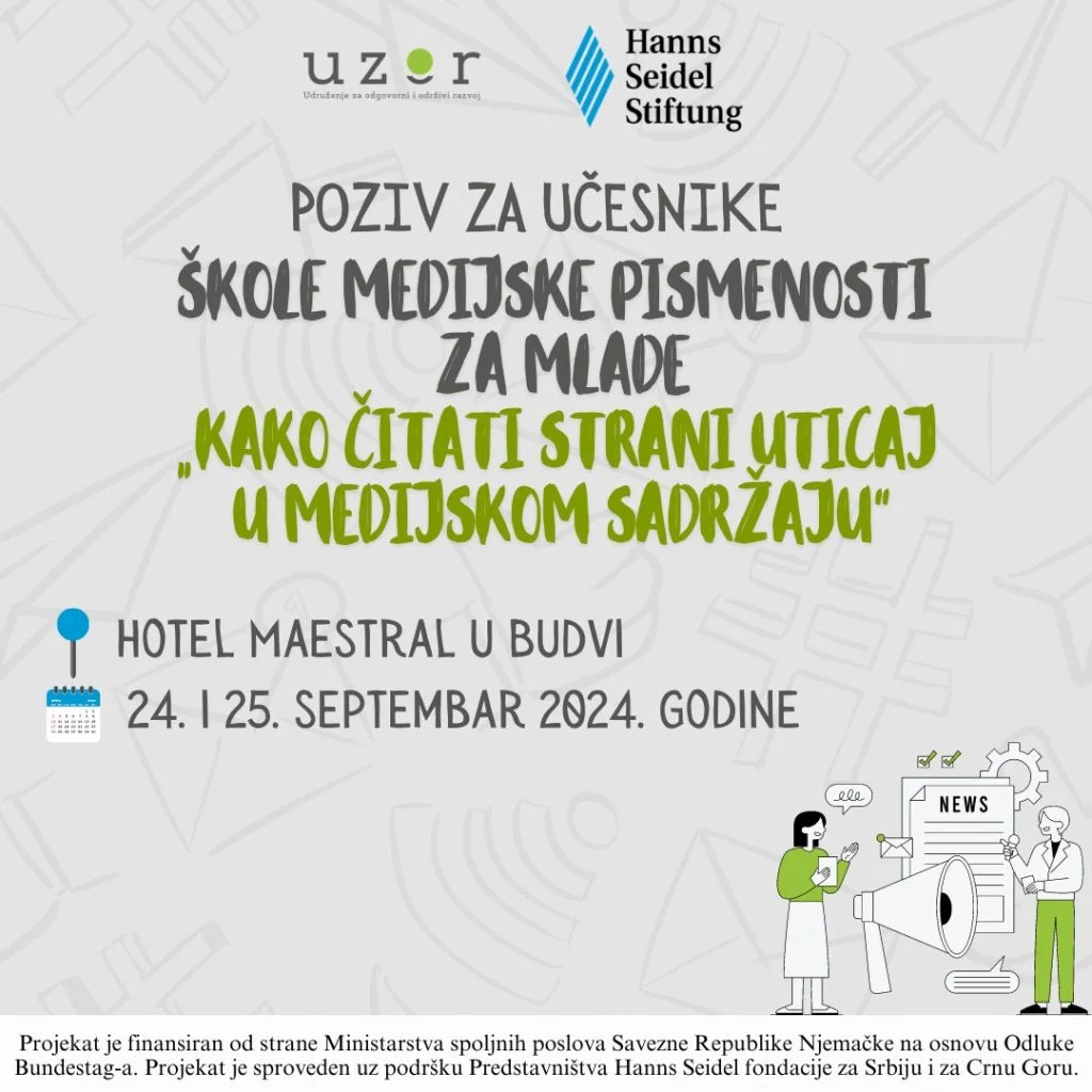 Poziv za učesnike: Kako čitati strani uticaj u medijskom sadržaju?