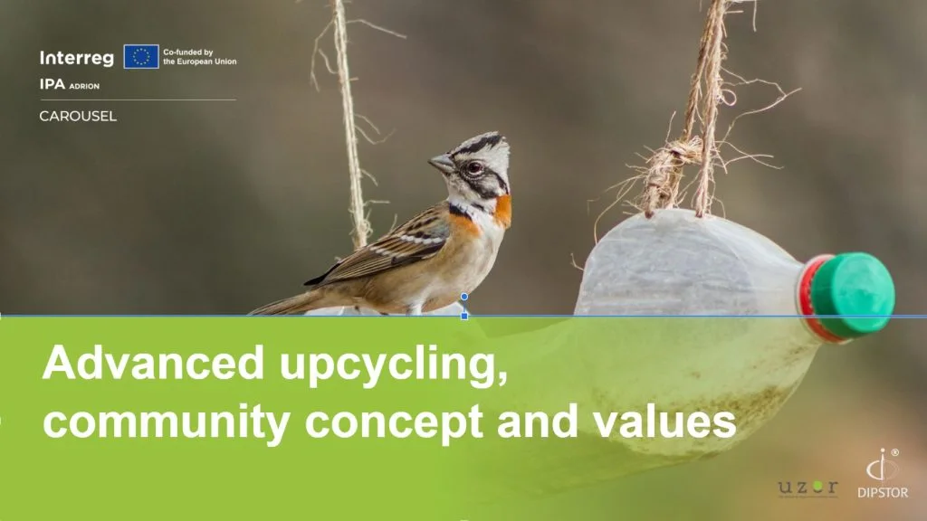 Napredni upcycling, koncept zajednice i vrijednosti