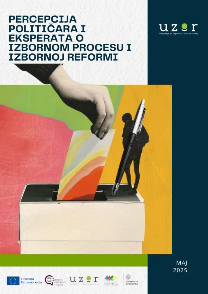 Naslovnica: Izvještaj “Percepcija političara i eksperata o izbornom procesu i izbornoj reformi”