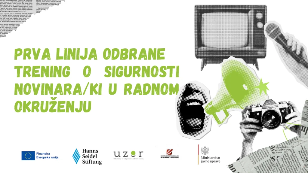 Prva linija odbrane – trening o sigurnosti novinara/ki u radnom okruženju